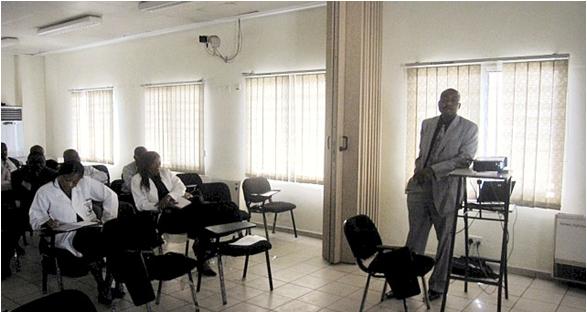Endoscopic teaching Session at the National Hospital Abuja, Nigeria, 2010.