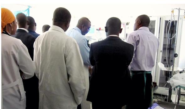 1. Endoscopic teaching Session at the National Hospital Abuja, Nigeria, 2010.