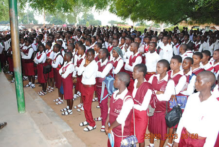 Students of Tilley Gyado College at the Tanimu’s foundation Award Ceremony, 2013
