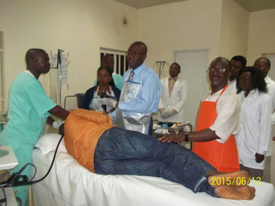 Upper endoscopy performed by Dr. Tanimu at the Benue State University Teaching hospital, Makurdi, Benue State.