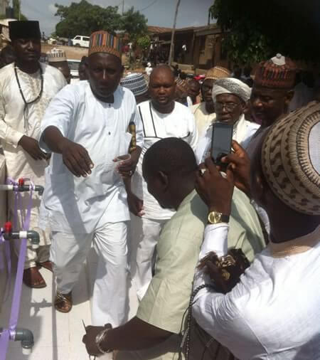 water project ribbon cutting ceremony, Nigeria