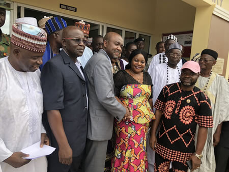 Commissioning ceremony with Governor of Benue State